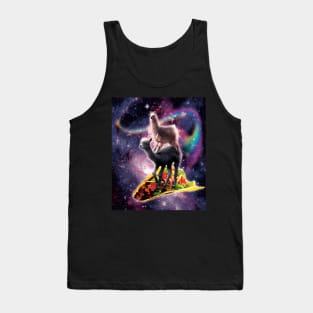 Rainbow Space Llama On Alpaca Riding Taco Tank Top